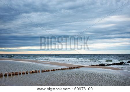 Coast of the Baltic Sea in spring