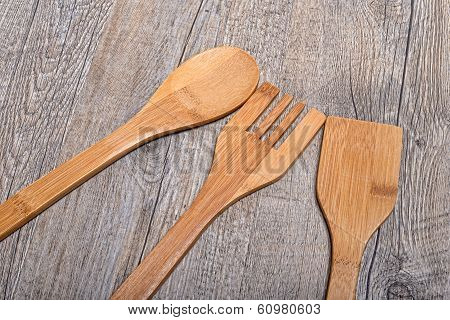 Assortment Of Wooden Cuiellere
