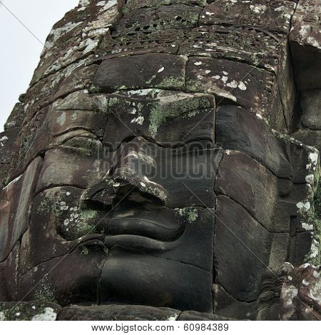 Face of Avalokitesvara in Bayon Temple, Cambodia