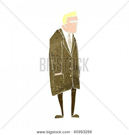 cartoon bad tempered man