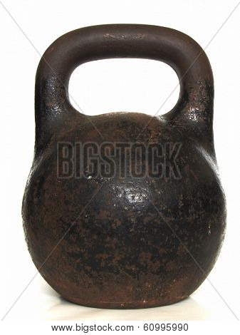 old russian weight, isolated, with clipping path