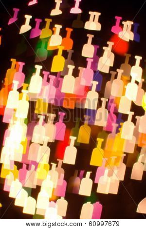 bokeh series - bottles2. abstract colorful background