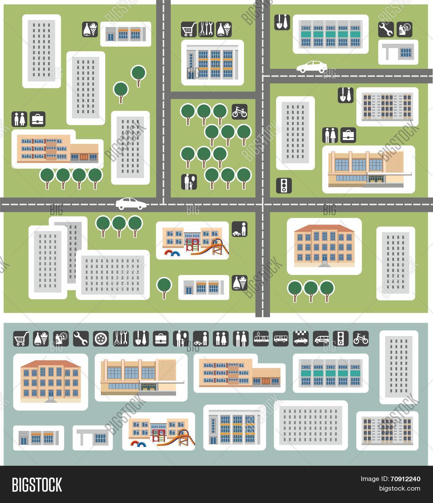 Map District.eps Vector & Photo (Free Trial) | Bigstock