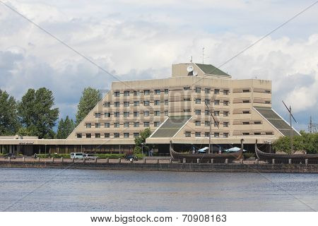 Architecture. Hotel. Vyborg City.