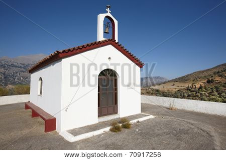 Traditional Greek Church In Amari Valley. Crete. Greece