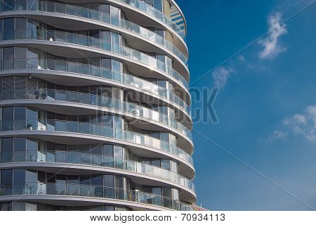 Detail of an apartment building