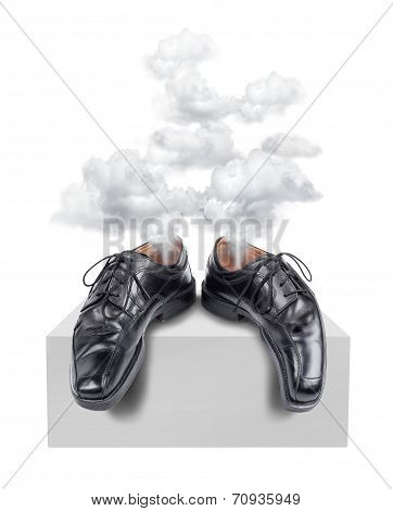 Tired Business Shoes Exhaustion