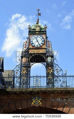 Eastgate clock tower in Chester