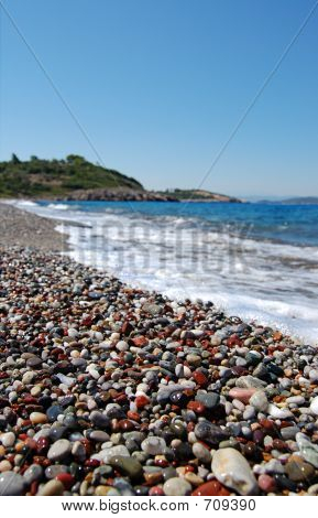 Landschaft mit pebles