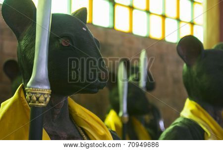 The Rat With Spear Statue