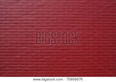 Red brick stone wall