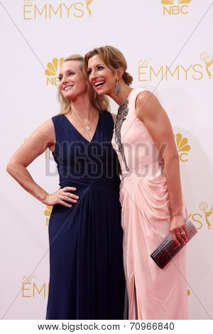LOS ANGELES - AUG 25:  Piper Kerman, Alysia Reiner at the 2014 Primetime Emmy Awards - Arrivals at Nokia at LA Live on August 25, 2014 in Los Angeles, CA