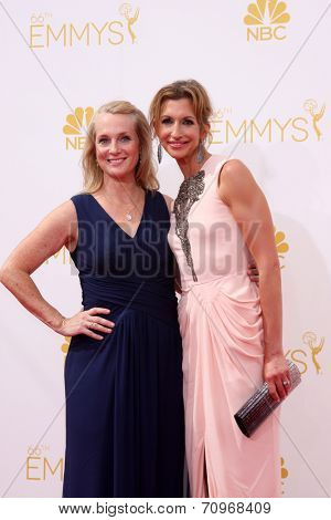 LOS ANGELES - AUG 25:  Piper Kerman, Alysia Reiner at the 2014 Primetime Emmy Awards - Arrivals at Nokia at LA Live on August 25, 2014 in Los Angeles, CA