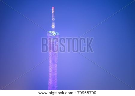 Blurred city lights and office buildings, guanzhou china.Blurred city lights and office buildings, guagnzhou china.
