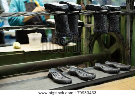 Footwear production - boots and rubber soles