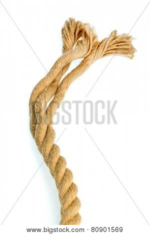 piece of rope, symbolic photo for power, reliability and weakness