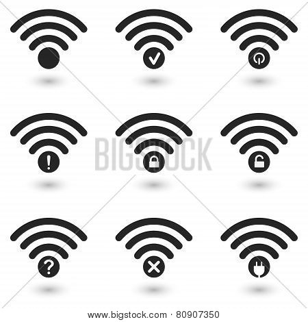 Creative WiFi Icons Set