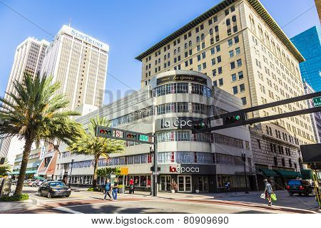 Facade Of La Epoca Department Store In Miami