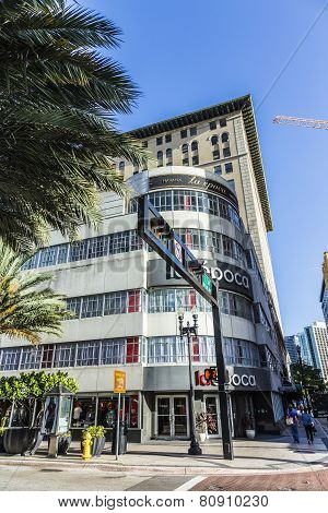 Facade Of La Epoca Department Store In Miami