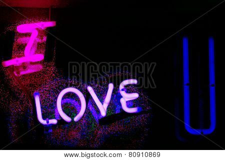 I Love You Neon Sign Lights