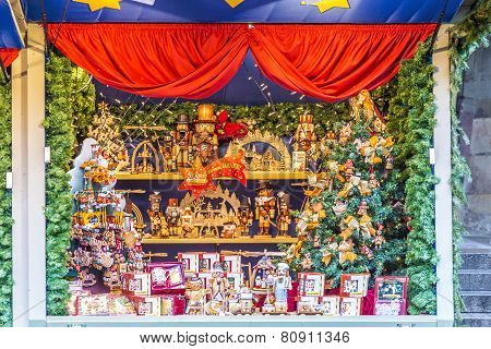 Christmas Presents At The Christkindl Market In Rothenburg