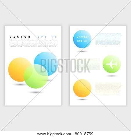 Flyer template back and front design.