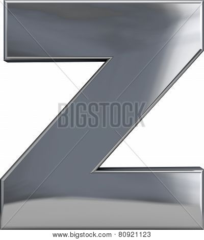 Metal Letter Z