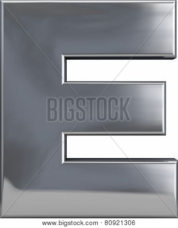 Metal Letter E
