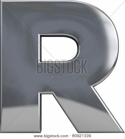 Metal Letter R