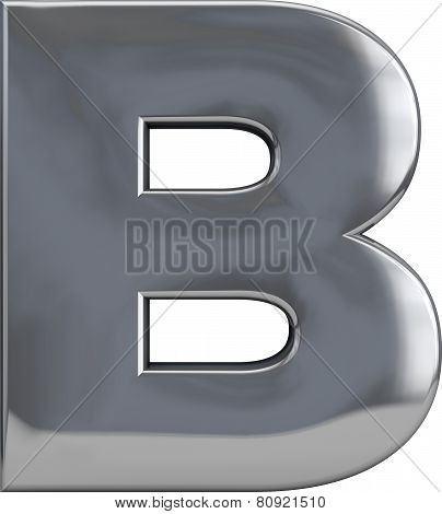 Metal Letter B
