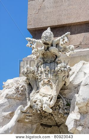 Fontana Dei Quattro Fiumi At Piazza Navona, Rome