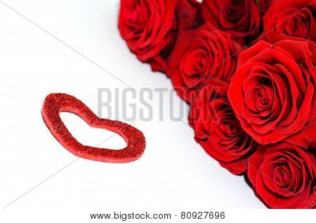 Red Roses And Heart