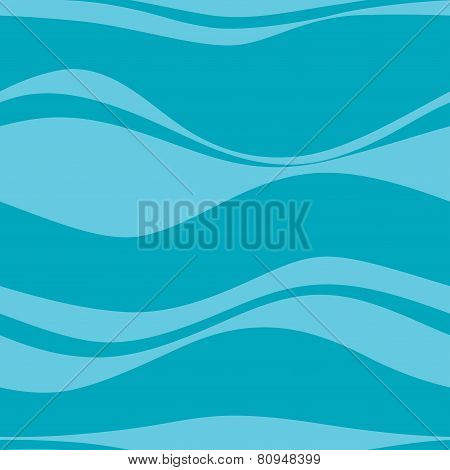 Seamless pattern with blue waves