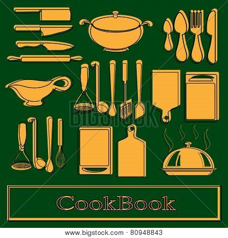 Recipe Book. Vector Template