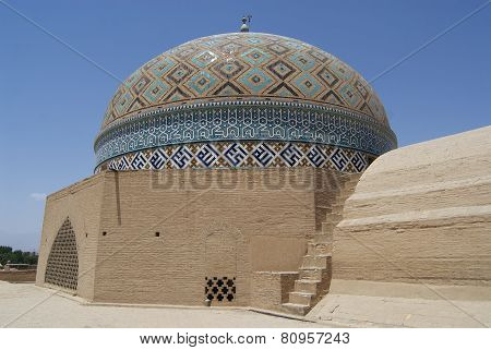 Cupola of the Jameh mosque, Yazd, Iran.