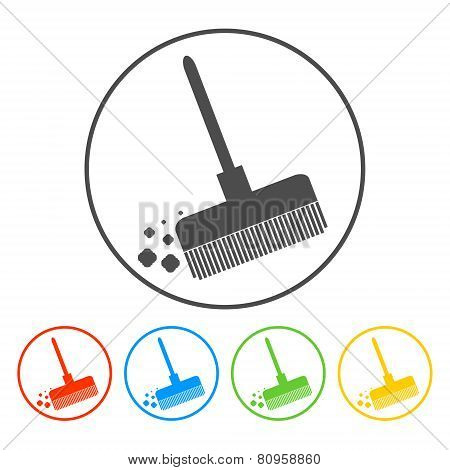 Broom Vector Icon