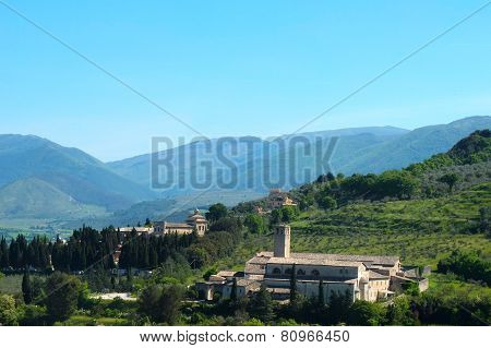 Church In Umbria Landscape