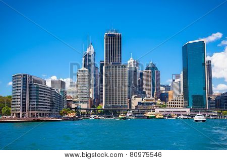 Beautiful landscape of Sydney city in suny day. Australia.