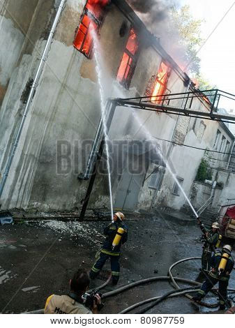 A Fire In A Warehouse At 108 Frolovska