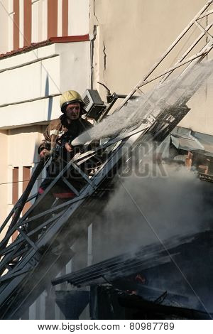 A Fire In A Warehouse At 108 Frolovska