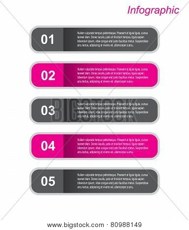 Modern design template, can be used for info-graphics,graphic or website layout vector