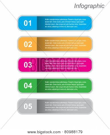 Infographic design. Ideal for statistic data display.