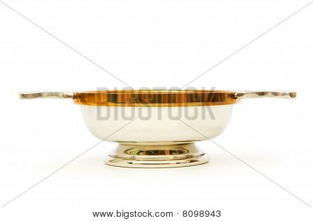 Skotský Quaich izolovaných na bílém pozadí