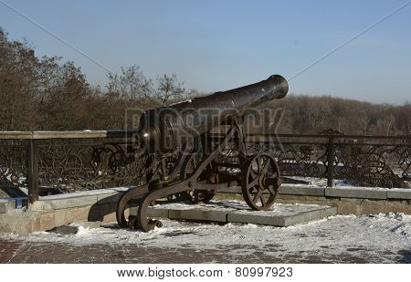 Cannon In Val, Next To The Fence
