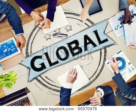 Global Globalization Community Communication Concept