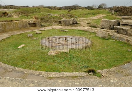 La Pointe Du Hoc In Criqueville Sur Mer In Normandie