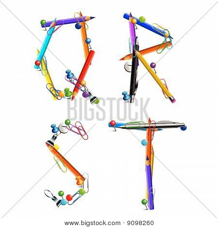 Alfabet biuro qrst