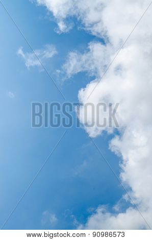 blue sky with cloud