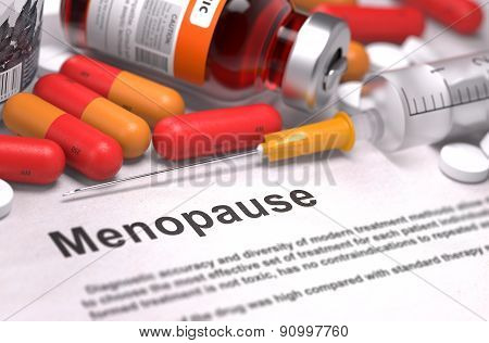 Diagnosis - Menopause. Medical Concept.