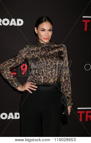 LOS ANGELES - FEB 16:  Patricia DeLeon at the Triple 9 Premiere at the Regal 14 Theaters on February 16, 2016 in Los Angeles, CA